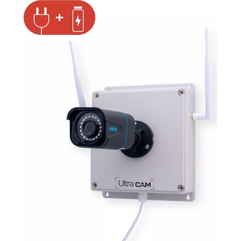 Contrôleur 4G (avec batterie) + Caméra 4K / Détection intelligente / Vision nocturne 30m / IP66 + Carte SD (UltraCAM) (1/5)