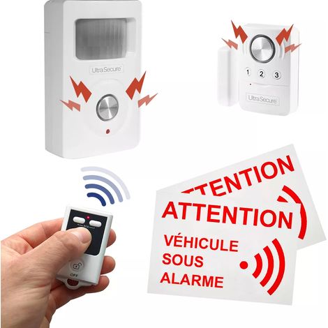 Alarme autonome sans-fil bateau ESSENTIEL 1 - Détecteur 4-en-1 + mouvement infrarouge + télécommande (gamme BT) (1/5)