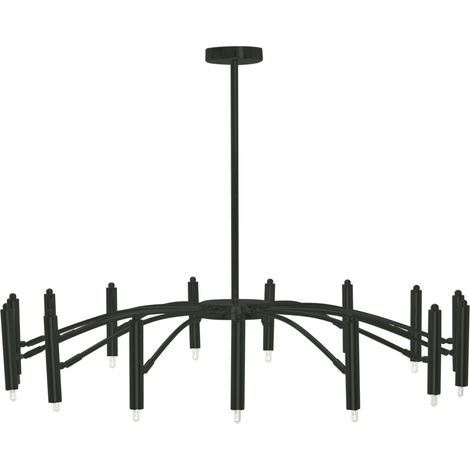 Pendant Lamp TOOLIGHT APP1196-15CP Black Metal G9 15-light points (1/5)