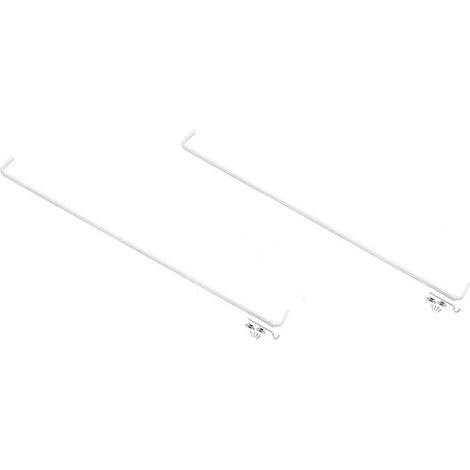 2er-Pack 28-48 Zoll (71-122 cm) lange, einteilige, teleskopierbare Duschvorhangstange mit Federmechanismus (1/5)