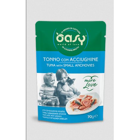 Gatto - More Love Tonno con Acciughe 70 gr OASY