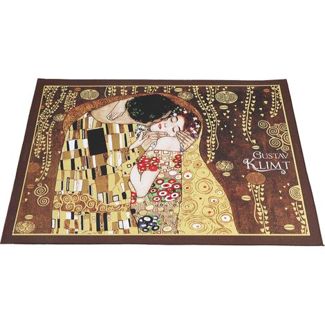 Tischset Gustav Klimt Kuss braun Carmani Geschenk