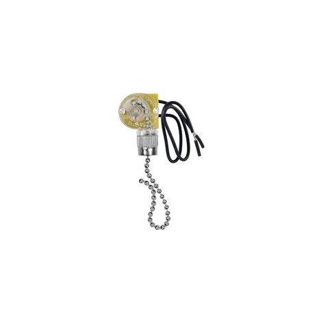 2 pièces (argent) ZE-109 interrupteur de lumière de ventilateur de plafond avec cordon interrupteur de lumière de ventilateur de plafond filaire 2 pièces