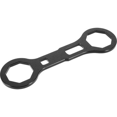 Outil de Réparation Amortisseur Moto Noir, Clé à Chocs pour Bouchon D'amortisseur, Outil de Fourche Réglable, Accessoire Entretien à Suspendre Véhicule Motorisé (1/5)