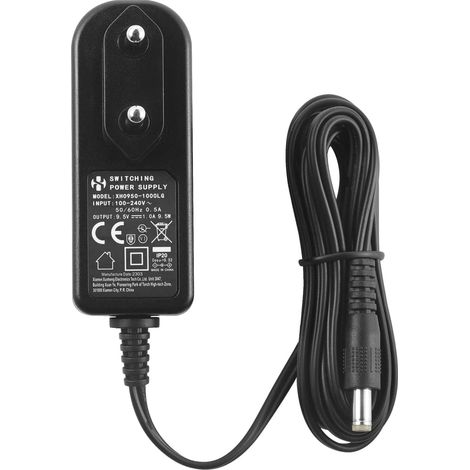 Adaptateur Secteur AC à DC 9,5V 1A, Fiche 4,8 mm x 1,7 mm, Centre Positif, pour Clavier Piano spécifié - Compatible Uniquement avec Les modèles listés (1/5)
