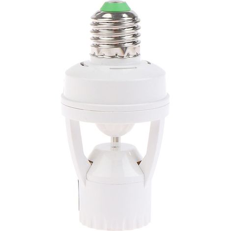 Capteur de mouvement infrarouge à Induction, E27, 110V – 220V, 60W, support de Base de lampe avec interrupteur de commande (1/5)