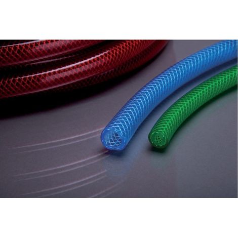 Gewebeschlauch PVC 81R mit Einlage 13x3,0mm 50m rot transparent APD (1/2)