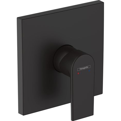 mitigeur douche encastré Vernis Shape, robinet douche à montage encastré, noir mat, 71668670 (1/2)
