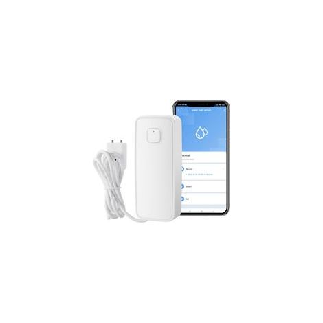 Détecteur d’Eau Intelligent WiFi - Alarme Fuite d’Eau avec Notifications App, 80dB, Surveillance à Distance pour Cuisine et Cave