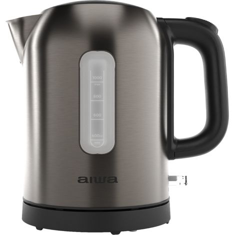 KOTAN tetera eléctrica 1 L 2200 W Acero inoxidable, Negro