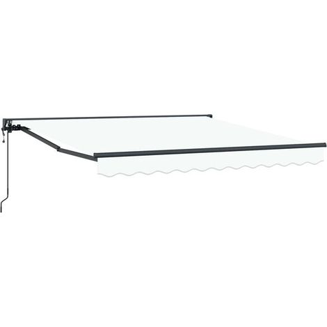 Armature de store blanche, 300 x 250 cm, fibre de polyester avec revêtement PU. (1/5)