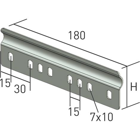 eclisse plate - pour chemin de cable - p31 p31 ep50-60 gs - cablofil 341213
