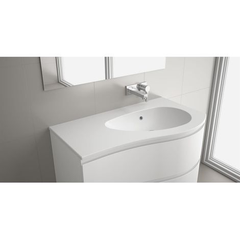 Lavabo MAM 900 gauche mat 910 x 16 x 510 mm (1/2)