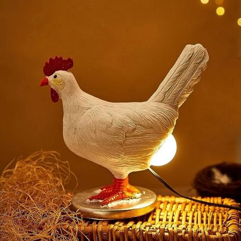 Veilleuse décorative en forme de poussin, décoration de Pâques amusante pour la maison. (1/5)