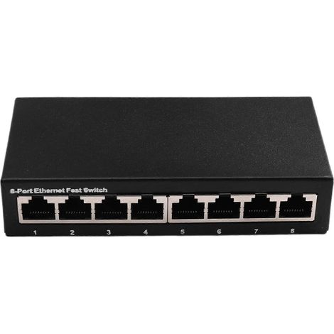 Switch Ethernet Gigabit 8 ports 10/100/1000 Mbps, Switch de bureau Plug-and-Play, Prise UE (1/5)
