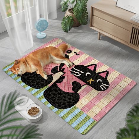 Tapis rafraîchissant pour animaux de compagnie 45x60cm-Rose (1/5)