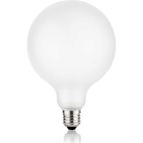 LAMPADINA ATTACCO E27 IN VETRO GLOBO SATINATA 8 W 900 lm 3000 K D125