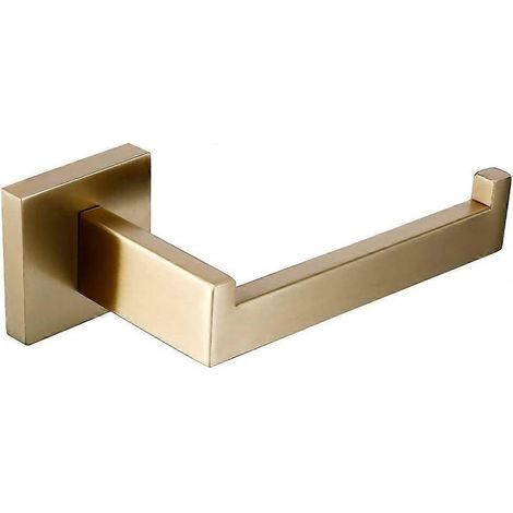 Ensemble de salle de bain en or brossé porte-brosse WC barre porte-essuie-tout (1/3)