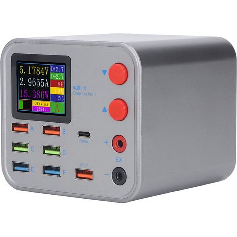 Station de charge USB 150 W, 8 ports, chargeur mural rapide QC3.0 avec adaptateur secteur à charge sans fil pour téléphone et ordinateur portable, prise UE 110-220 V