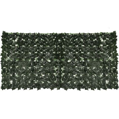 3.3x9.8ft 1x3m Artificial Fence Artificial hedges Trellis Ivy Leaf Faux Garden Fence Ornament Private Screen Balcony Wall (1/5)