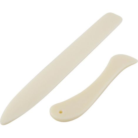 Knochenförmige Faltmarker für Scrapbooking – 2er-Set (gerade + gebogen), ideal zum Falten von Papier und Karton ohne Einreißen