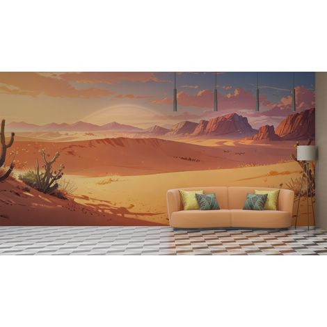 Papier peint déserts - dunes de sable chaud - 150 x 250 cm (1/2)