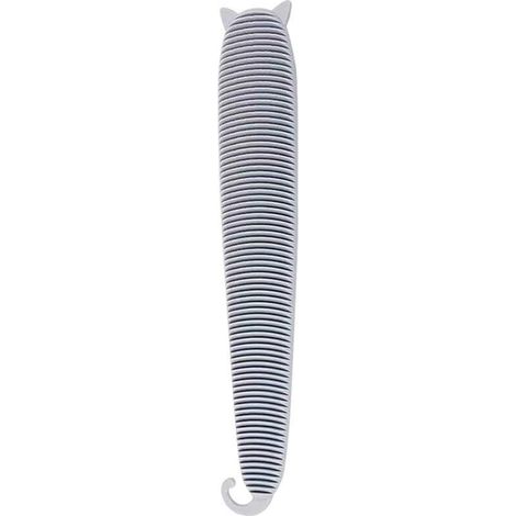 Peigne pour Chat, Peigne pour Animaux de Compagnie, Peigne de Massage pour Animaux ,Brosse de Massage pour Chat Lavable Sûr Durable Forme de la Langue Plastique,Starlight(gris) (1/5)