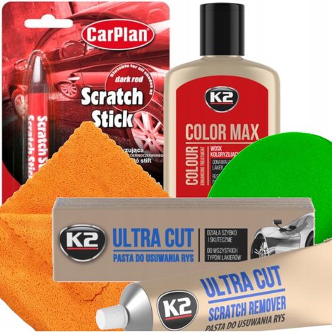 SET DI COLORANTI A PASTA DI CERA ROSSI PER RIMUOVERE I GRAFFI DALLE AUTO (1/5)