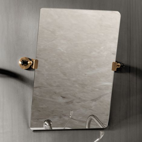 Presto Espejo reclinable inox bronce envejecido (1/2)