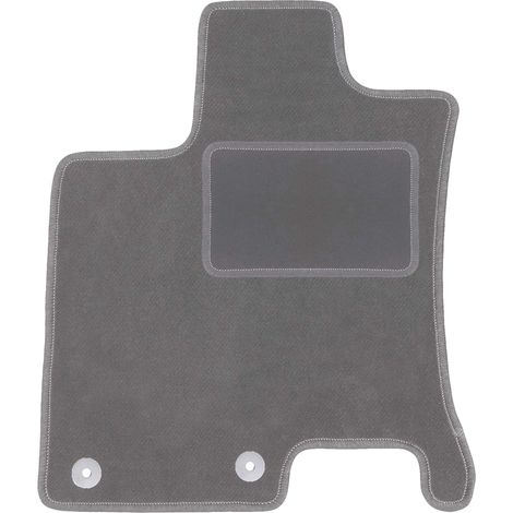 Tapis de sol conducteur en velours pour : Nissan Qashqai +2 crossover (2008-2013) graphite (1/5)