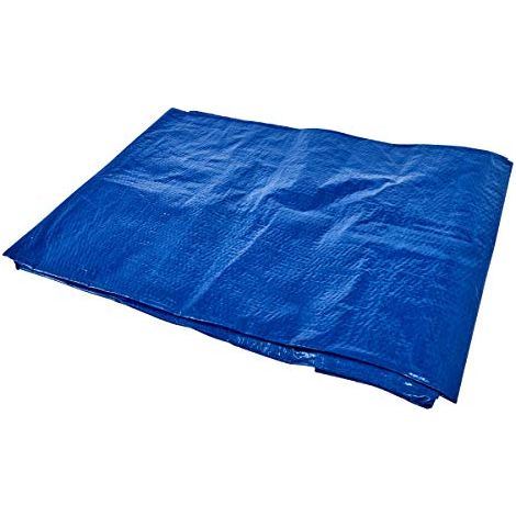 TARPAULINA 6 'x 9' FT (1.8 X 2.75M) - BLU (1/4)