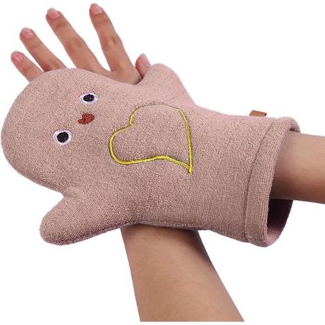 Gants de toilette - Non spécifié - Enfants - Doux double face - Rose et bleu - Lavable (1/4)