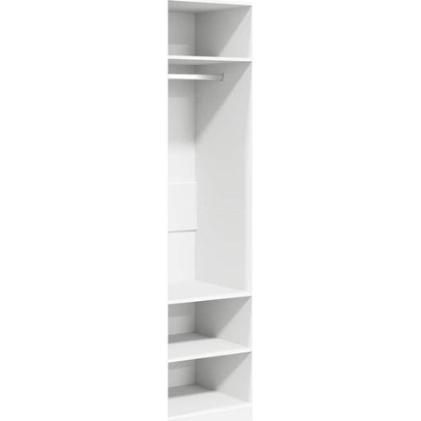 vidaXL Armadio Bianco 50x50x200 cm in Legno Multistrato (1/5)