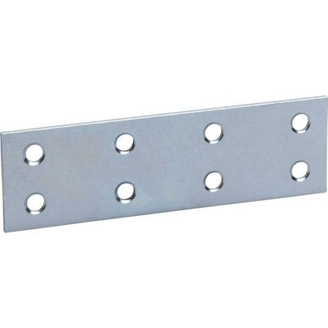 50 x PIASTRINA A 8 FORI 170 DRITTA ZINCATA 100 MM