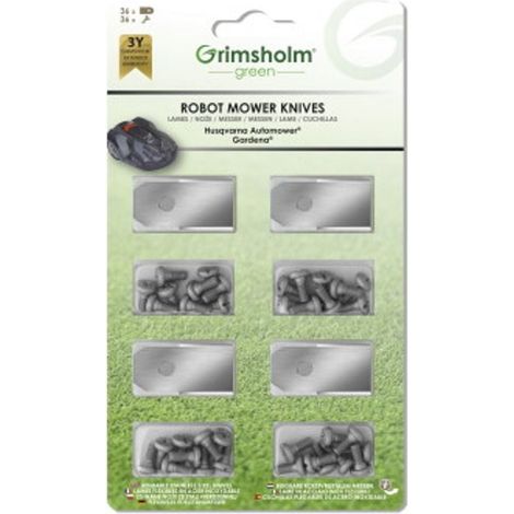 Set coltelli con 36 coltelli di ricambio e 36 viti automower