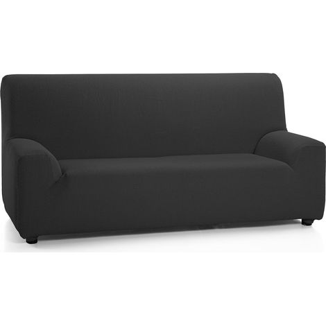 Martina Home - Copertura elastica per divano 2 posti, modello TUNEZ, colore NERO, Misura da 120 a 190 cm (1/5)