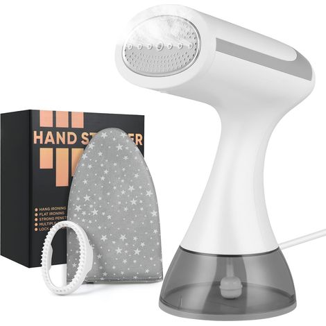 Vaporizzatore per indumenti, vaporizzatore da viaggio da 1500 W, ferro da stiro verticale portatile con serbatoio dell'acqua da 300 ml, vaporizzatore verticale a riscaldamento rapido per tessuti e tes (1/5)