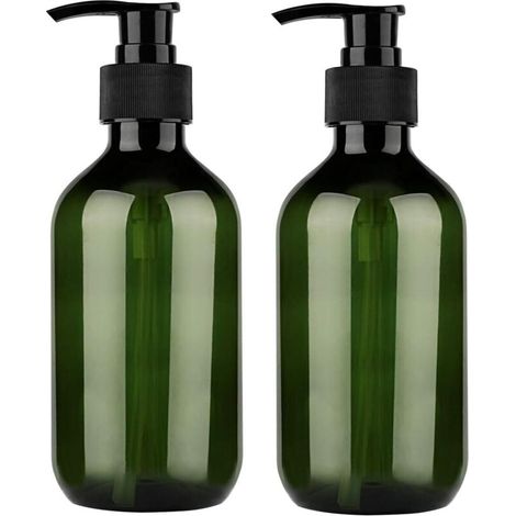 Nachfüllbarer Mehrzweck-Seifenspender für Kosmetik, Küche und Bad (2 Stück, 300 ml, grün) (1/5)