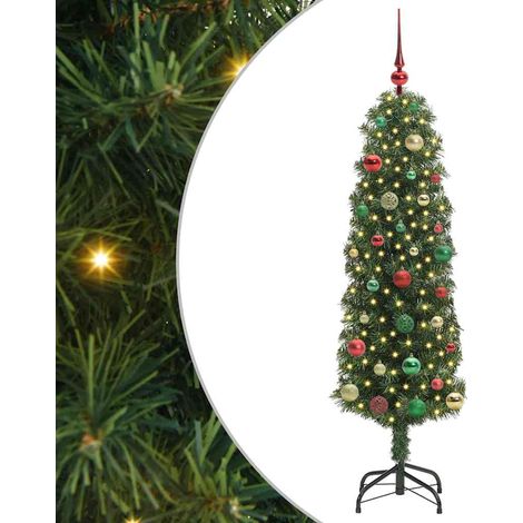 Árbol de Navidad artificial Verde 150 cm PVC, Acero y Plástico vidaXL