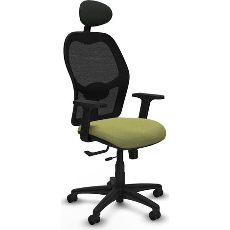 Silla ergonómica piqueras y crespo Alocén negro espuma alta densidad (1/2)