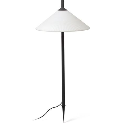 Faro SAIGON - Luz de suelo para exteriores Spike blanca, E27, IP65 (1/3)