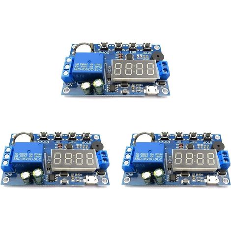 Module de relais temporisé programmable 5V-30V avec affichage LED (1/5)