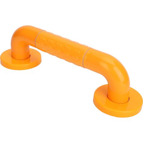 Barre d'appui salle de bain 29 cm antidérapante inox pour senior, couleur jaune (1/5)