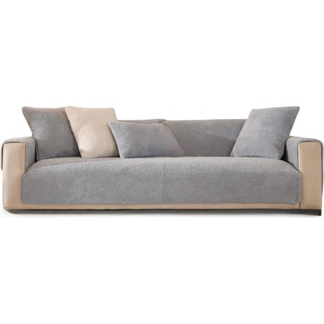 Soppply Coperta Antiscivolo per Divano 70x70 cm Grigio (1/5)