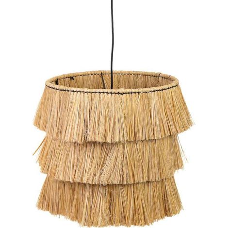 Suspension naturelle en fibres et métal pour ambiance chaleureuse - marron fibres naturelles (1/5)