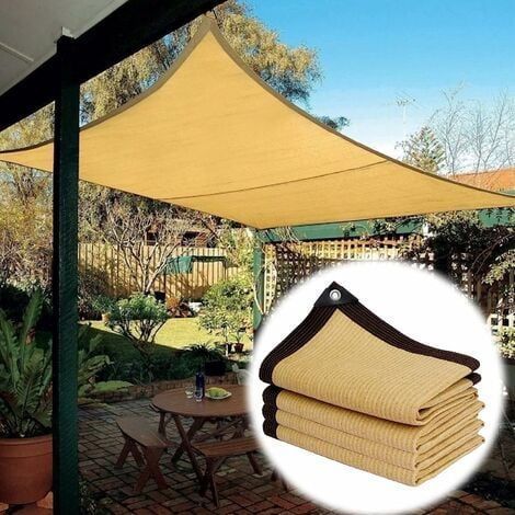 TAISHENGDA-Voile d'ombrage Rectangulaire,Pare-Soleil résistant aux UV à 90% Filet Respirant Protection Solaire pour Jardin Terrasse Camping Balcon Auvent (2x2m) (1/5)