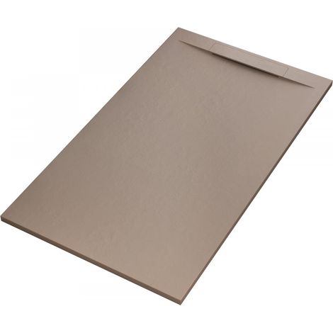 Piatto doccia mineralmarmo effetto pietra moka venice, dimensioni 80x200 (1/5)