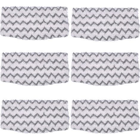Paquet de 6 tampons de vadrouille en Microfibre de Remplacement S1000 recharges pour Nettoyeur de Sol Dur pour vadrouille à Vapeur Requin modèle S1000A S1000 S1000C S1000WM (1/5)