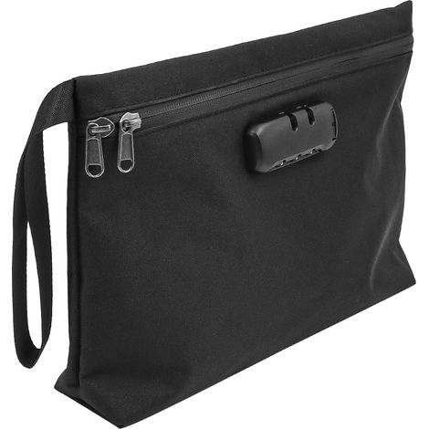Sac de sécurité Anti-Odeur avec Serrure à Combinaison 11,8 x 7,88 Pouces, Sac d'argent étanche, Pochette Anti-Odeur pour Hommes et Femmes, Portable (1/5)