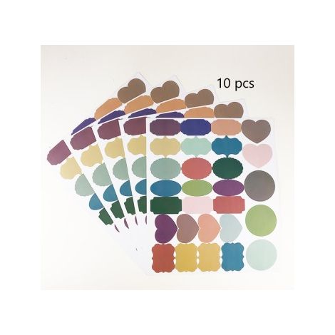 10 Pcs Étiquette de Tableau Noir Auto-adhésif Autocollants de Tableau de Couleur étanche réutilisable Petit Autocollant de Tableau Noir étiquette pour Organisateur de Maison et de Bureau-23x27cm (1/5)